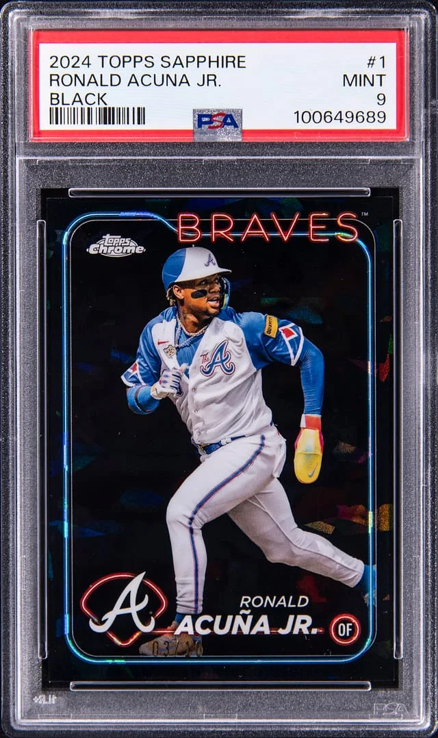 2024 Topps Ronald Acuna Jr. Sapphire Black #1 card image