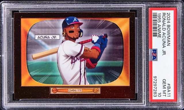 2024 Topps Ronald Acuna Jr. Bowman 1955 Anime #BA-11 card image