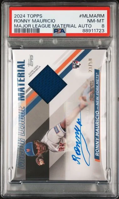 2024 Topps Ronny Mauricio Major League Material Autographs #MLMA-RM card image