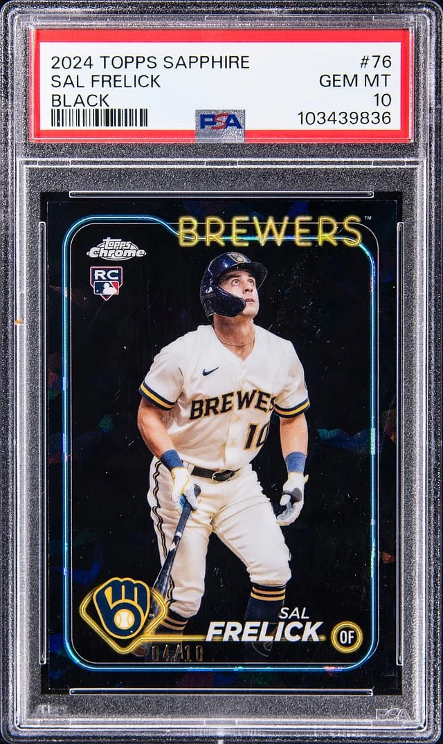 2024 Topps Sal Frelick Sapphire Black Refractor #76 card image