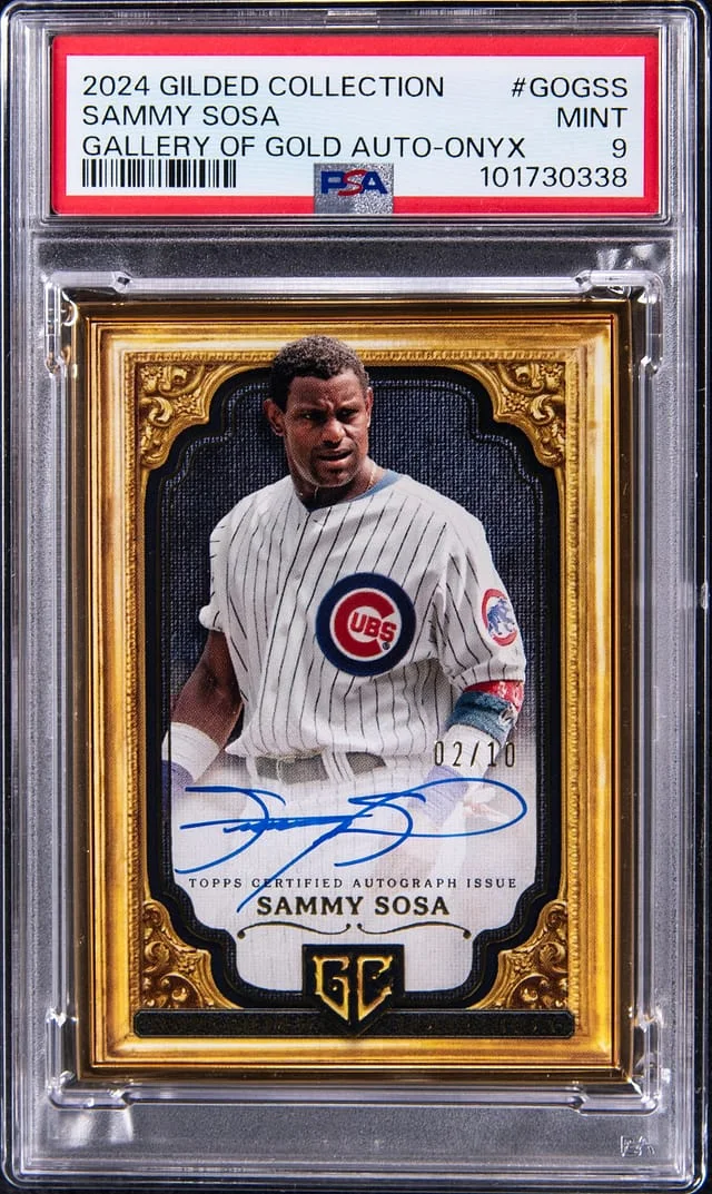 2024 Topps Sammy Sosa Gilded Collection Gallery Of Gold Autograph-Onyx #GOGSS card image