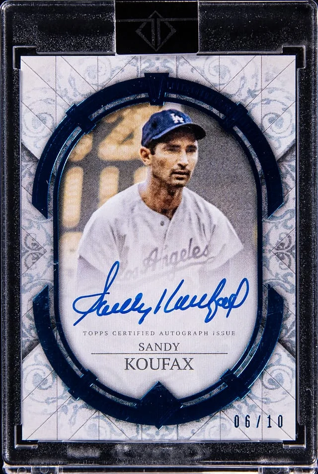 2024 Topps Sandy Koufax Transcendent Collection Autographs Blue #TCA-SK card image
