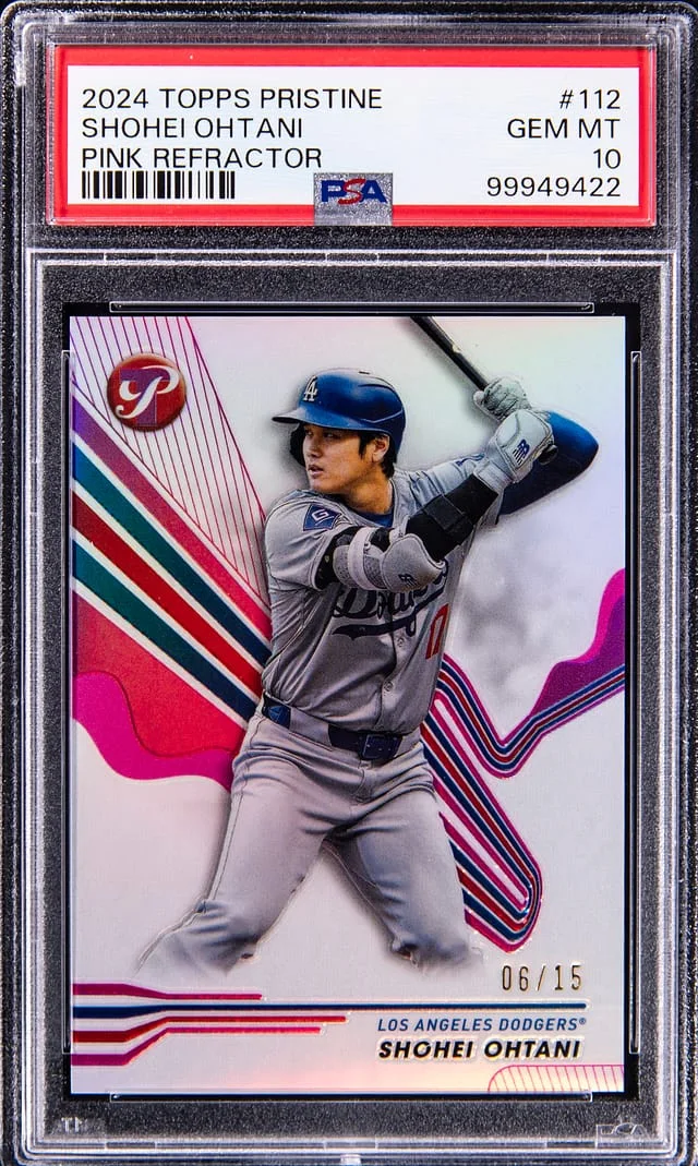 2024 Topps Shohei Ohtani Pristine Pink Refractor #112 card image