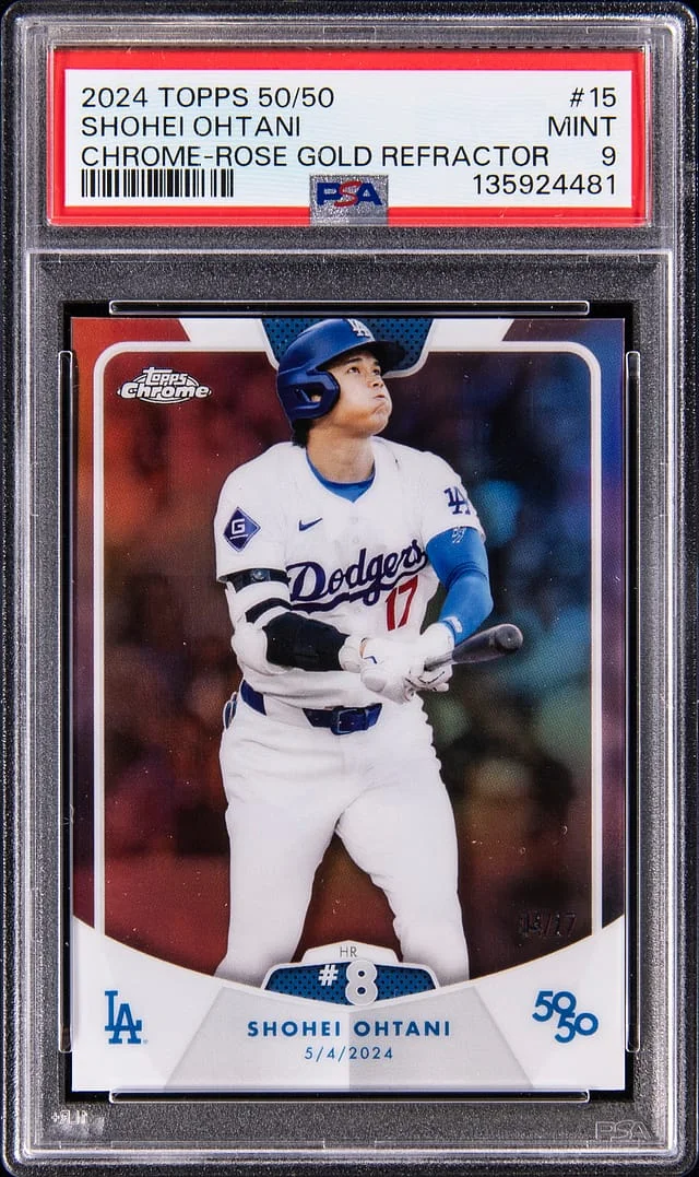 2024 Topps Shohei Ohtani 50/50 Chrome "LA" LogoFractor #15 card image