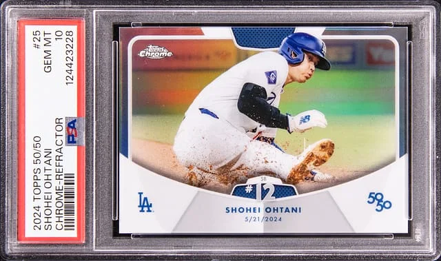 2024 Topps Shohei Ohtani 50/50 Chrome LA Logofractor #25 card image