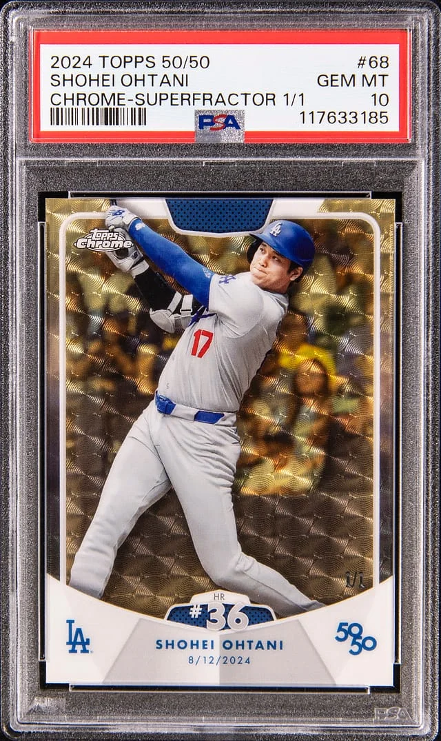 2024 Topps Shohei Ohtani 50/50 Chrome SuperFractor #68 card image