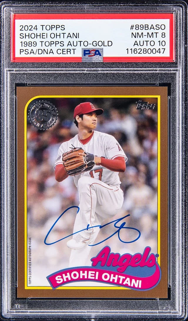 2024 Topps Shohei Ohtani 1989 Topps Autograph Gold #89BA-SO card image