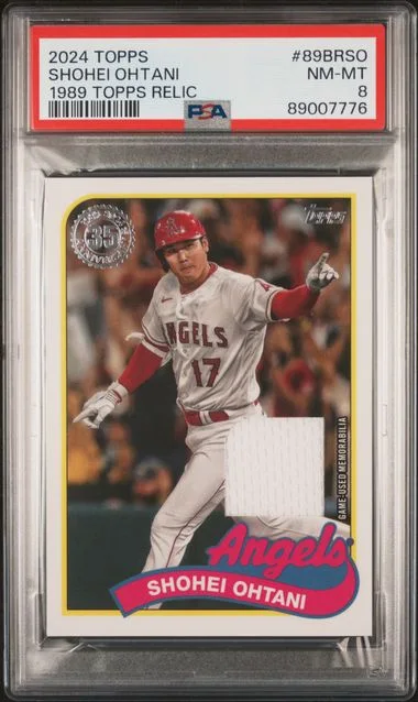 2024 Topps Shohei Ohtani 1989 Topps Baseball Relics #89BRSO card image