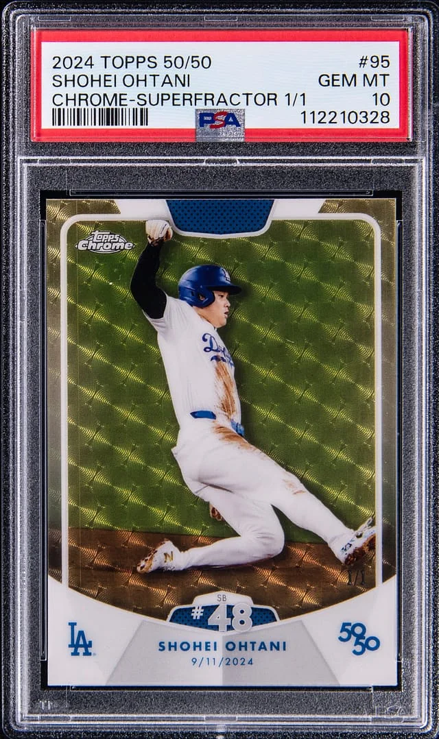 2024 Topps Shohei Ohtani 50/50 Chrome SuperFractor #95 card image