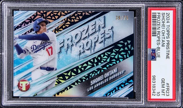 2024 Topps Shohei Ohtani Pristine Frozen Ropes Blue #FR-23 card image