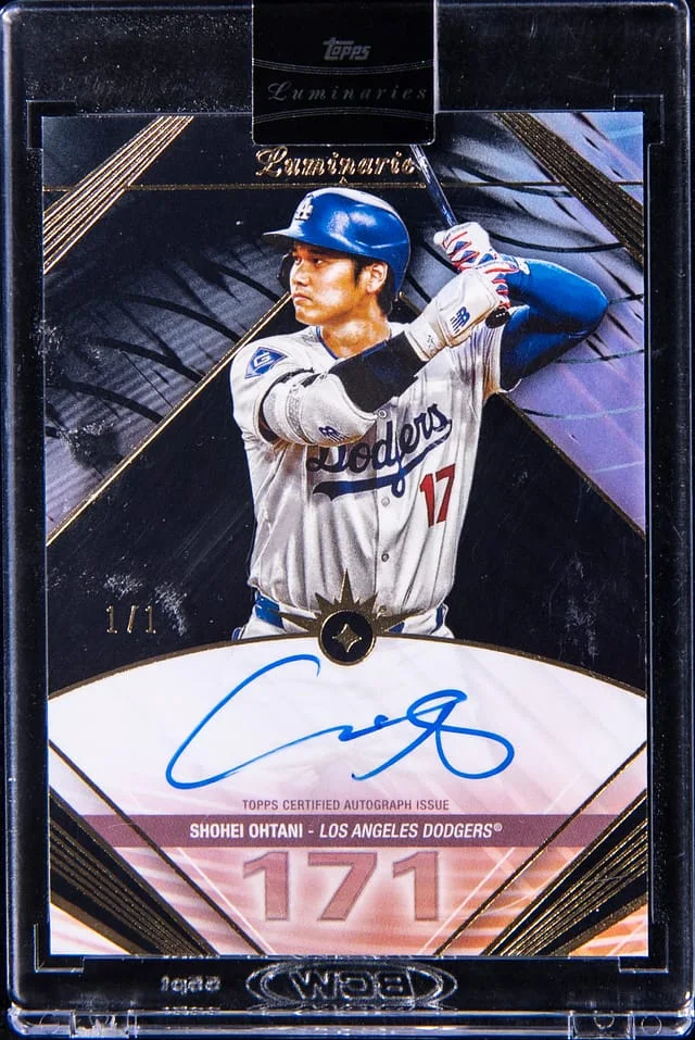 2024 Topps Shohei Ohtani Luminaries Home Run Kings Autograph Purple #HRK-SO card image