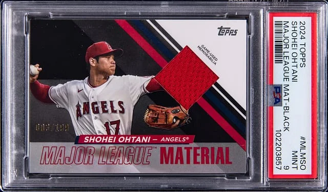 2024 Topps Shohei Ohtani Major League Material Black #MLM-SO card image