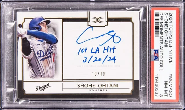 2024 Topps Shohei Ohtani Definitive Moments Autograph Collection #MOMA-SO card image