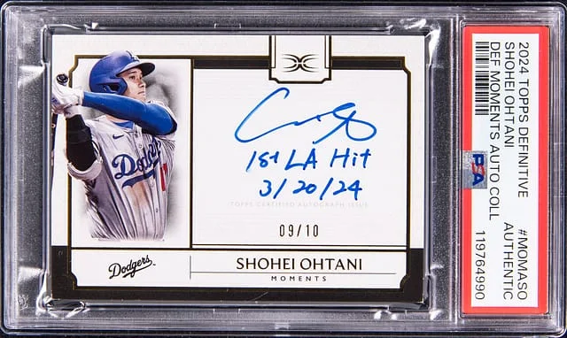 2024 Topps Shohei Ohtani Definitive Definitive Moments Autograph Collection #MOMASO card image