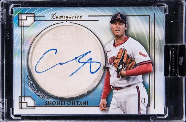 2024 Topps Shohei Ohtani Luminaries Masters of the Mound Baseball Leather Autographs #MOMBLA-SO card image