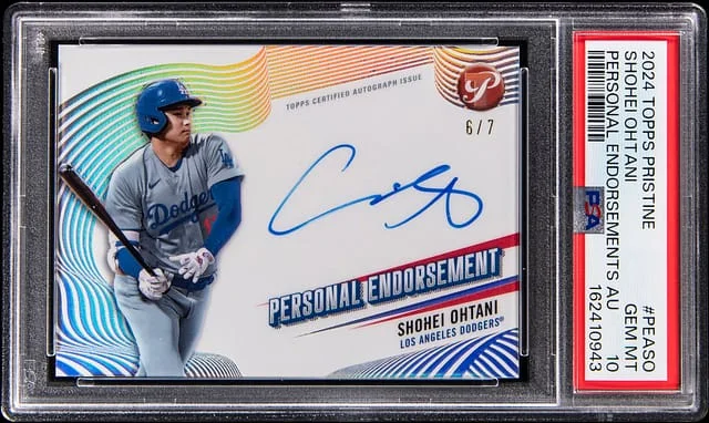 2024 Topps Shohei Ohtani Pristine Personal Endorsements Autograph #PEA-SO card image