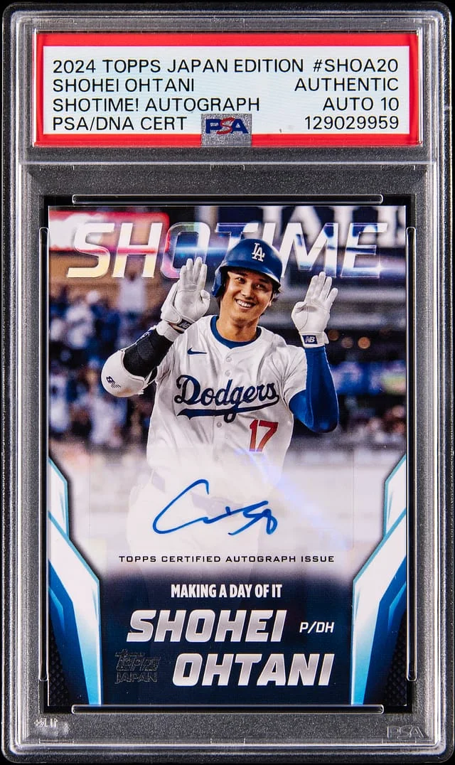 2024 Topps Shohei Ohtani Japan Edition Shotime! Autograph #SHOA-20 card image