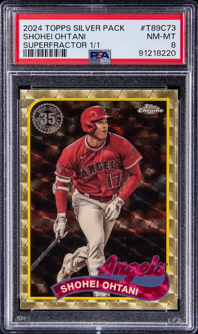 2024 Topps Shohei Ohtani Silver Pack '89 Chrome Promo SuperFractor #T89C-73 card image