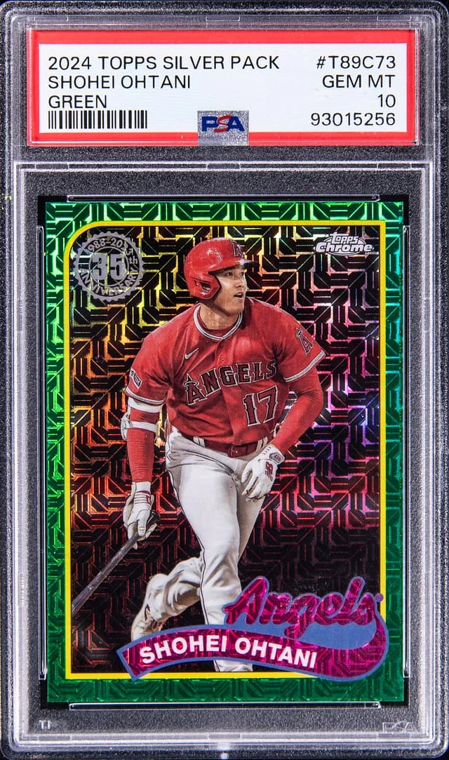 2024 Topps Shohei Ohtani Silver Pack Green #T89C73 card image