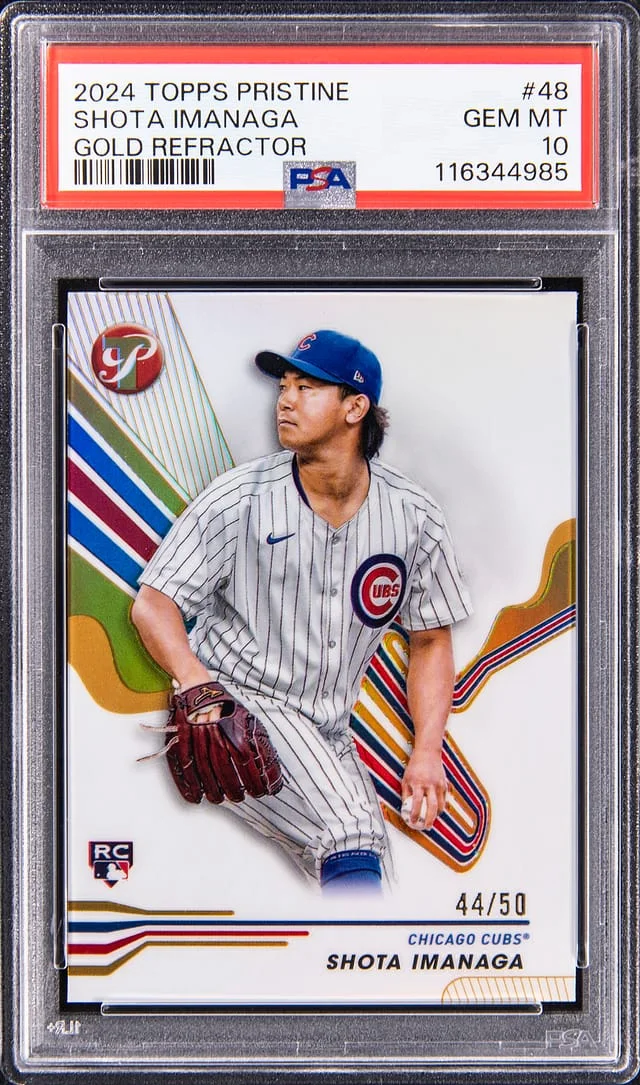 2024 Topps Shota Imanaga Pristine Gold Refractor #48 card image