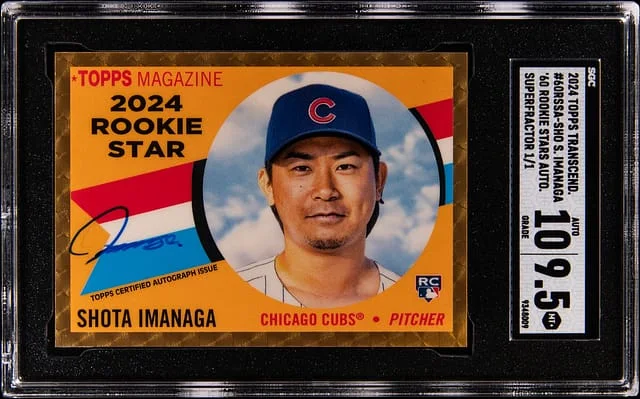 2024 Topps Shota Imanaga Transcendent Collection '60 Stars Autographs SuperFractor #60RSSA-SHO card image