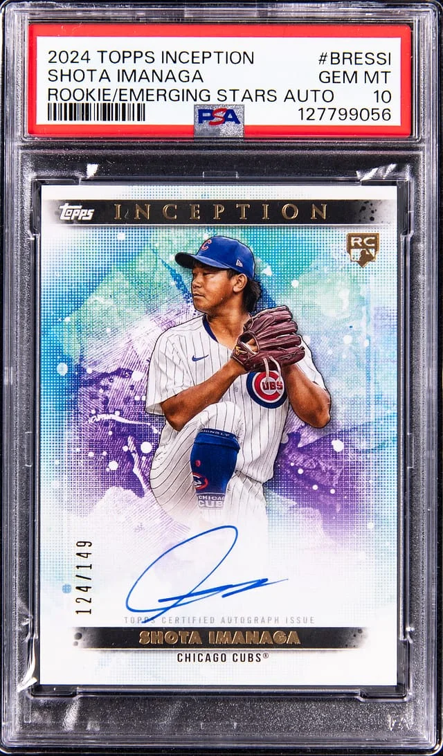 2024 Topps Shota Imanaga Inception Emerging Stars Autograph #BRESSI card image