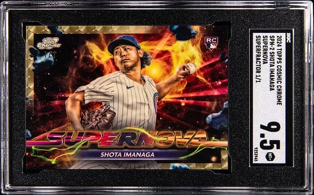 2024 Topps Shota Imanaga Cosmic Chrome Supernova Superfractor #SPN-2 card image