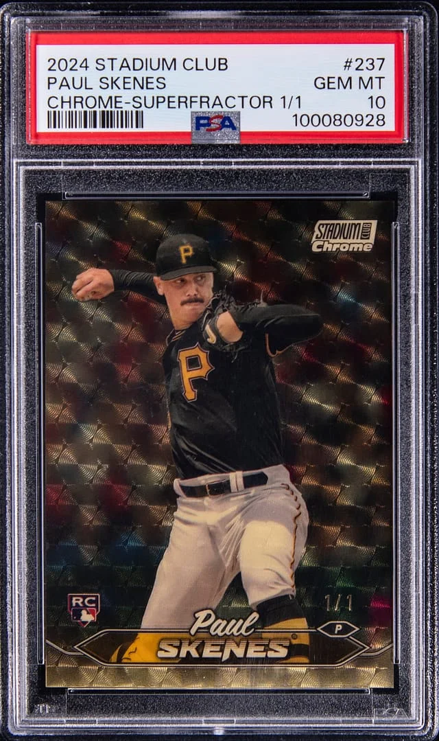 2024 Topps Stadium Club Chrome Paul Skenes SuperFractor #237 card image
