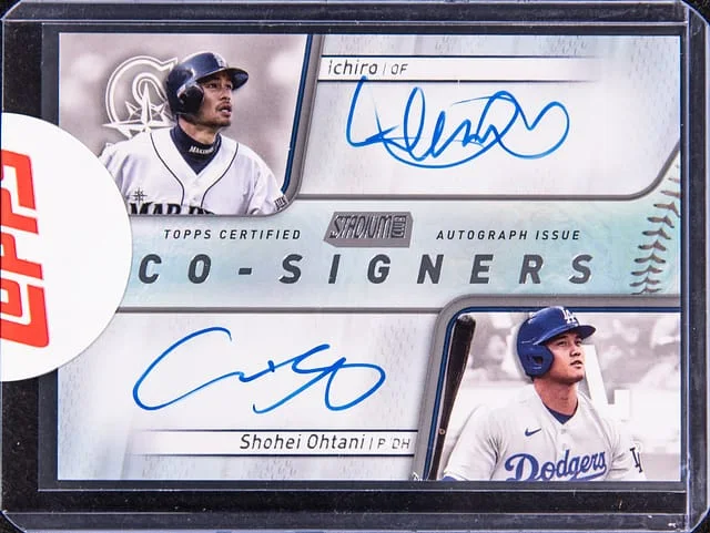 2024 Topps Stadium Club Ichiro/Shohei Ohtani Co-Signers Autographs #CSA-10 card image