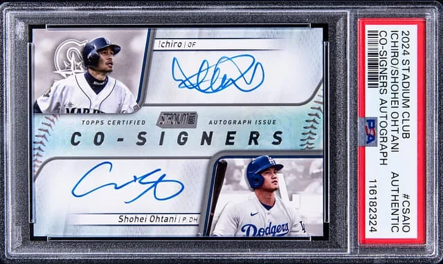 2024 Topps Stadium Club Ichiro/Shohei Ohtani Co-Signers Autographs #CSA-IO card image
