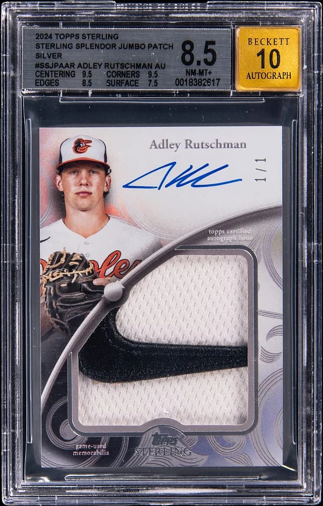 2024 Topps Sterling Adley Rutschman Splendor Jumbo Patch Silver #SSJPA-AR card image