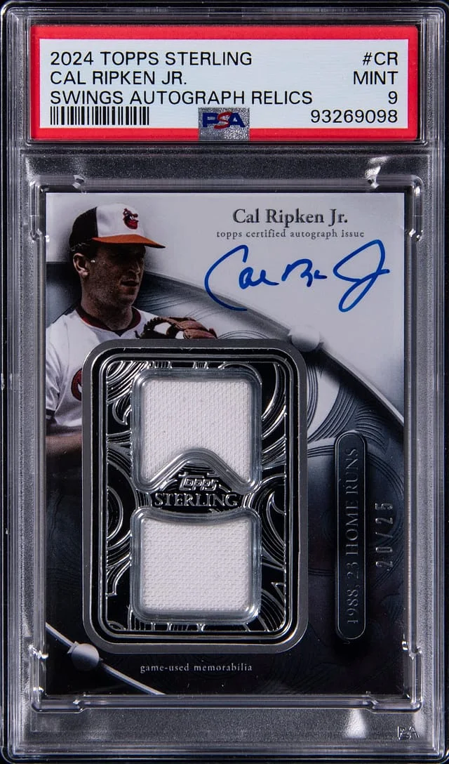 2024 Topps Sterling Cal Ripken Jr Swings Autograph Relics #SWAR-CR card image
