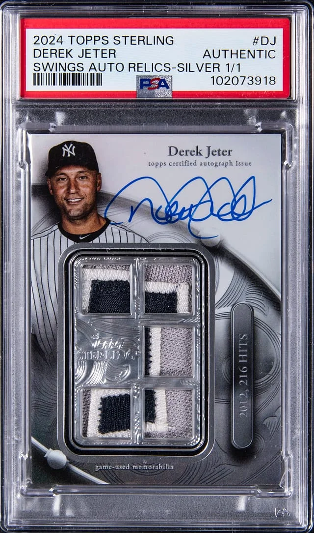 2024 Topps Sterling Derek Jeter Swings Autograph Relics #SWAR-DJ card image