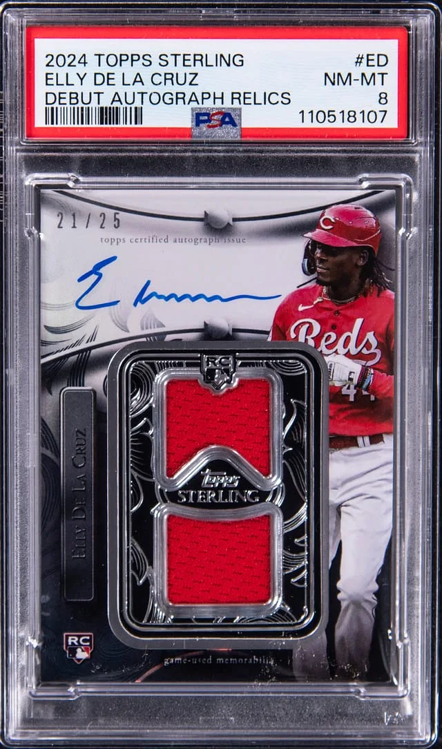 2024 Topps Sterling Elly De La Cruz Debut Autographs Relics #SBD8-ED card image
