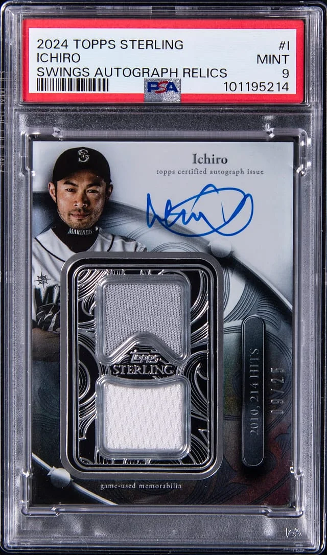 2024 Topps Sterling Ichiro Swings Autograph Relics #SWAR-I card image