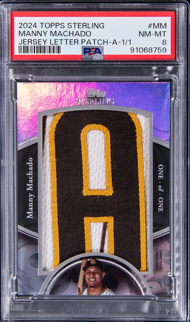 2024 Topps Sterling Manny Machado Jersey Letter Patch A #SJLP-MM card image