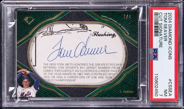 2024 Topps Tom Seaver Diamond Icons Cut Signature #CS-SEA card image