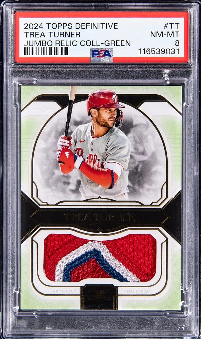 2024 Topps Trea Turner Definitive Jumbo Relic Collection Green #DJRC-TT card image