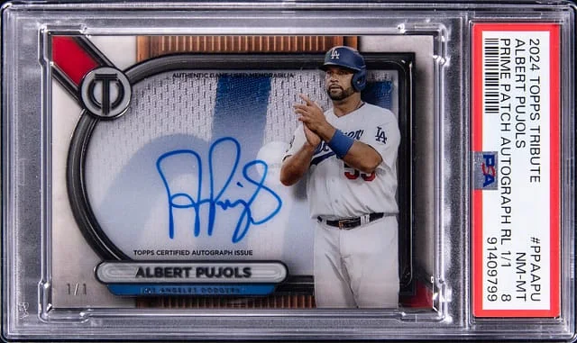 2024 Topps Tribute Albert Pujols Prime Patch Autograph Relic #PPA-APU card image
