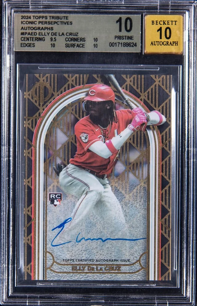2024 Topps Tribute Elly De La Cruz Iconic Perspectives Autograph #IPA-ED card image