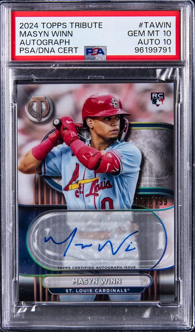 2024 Topps Tribute Masyn Winn Autograph #TAWIN card image