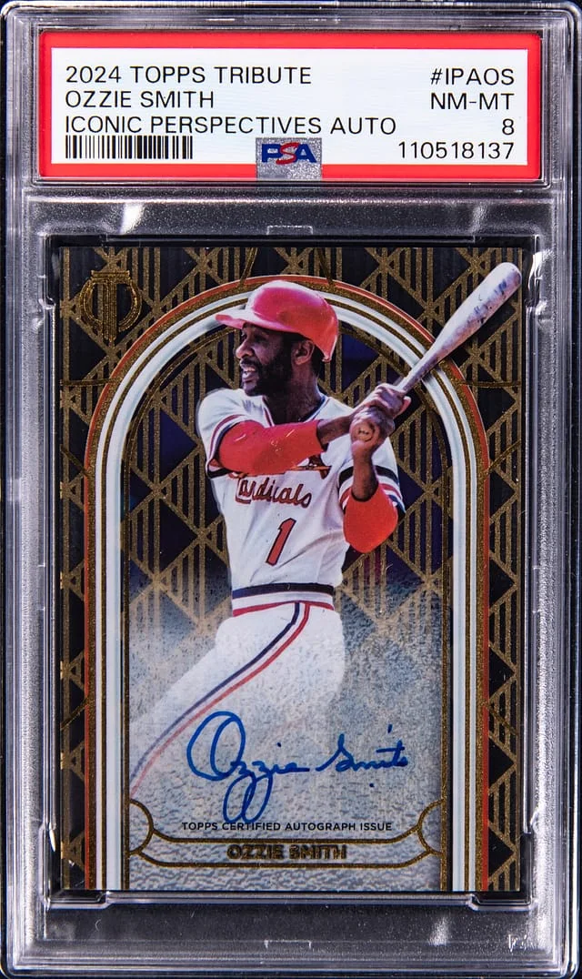 2024 Topps Tribute Ozzie Smith Iconic Perspectives Autograph #IPA-OS card image
