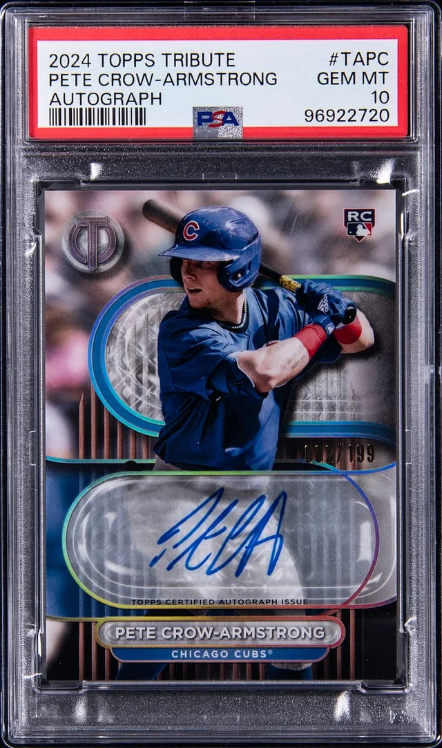 2024 Topps Tribute Pete Crow-Armstrong Autograph #TAPC card image