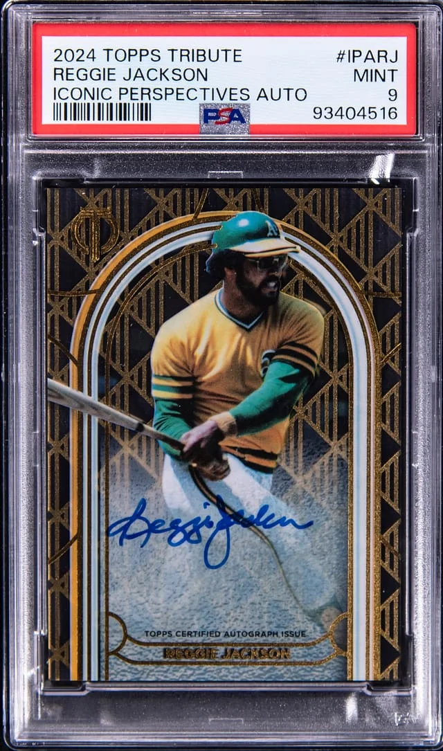 2024 Topps Tribute Reggie Jackson Iconic Perspectives Autograph #IPA-RJ card image