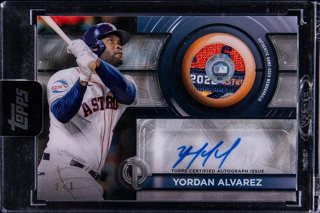 2024 Topps Tribute Yordan Alvarez Autograph Patch #APA-YA card image