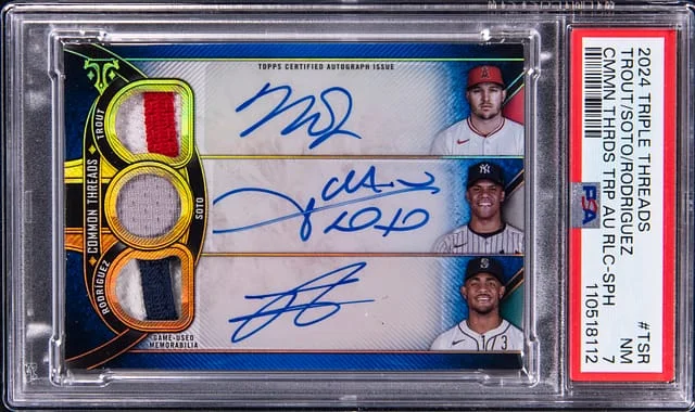 2024 Topps Triple Threads Common Threads Triple #no-number card image