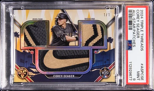 2024 Topps Triple Threads Corey Seager All-Star Patches #ASP-CSE card image