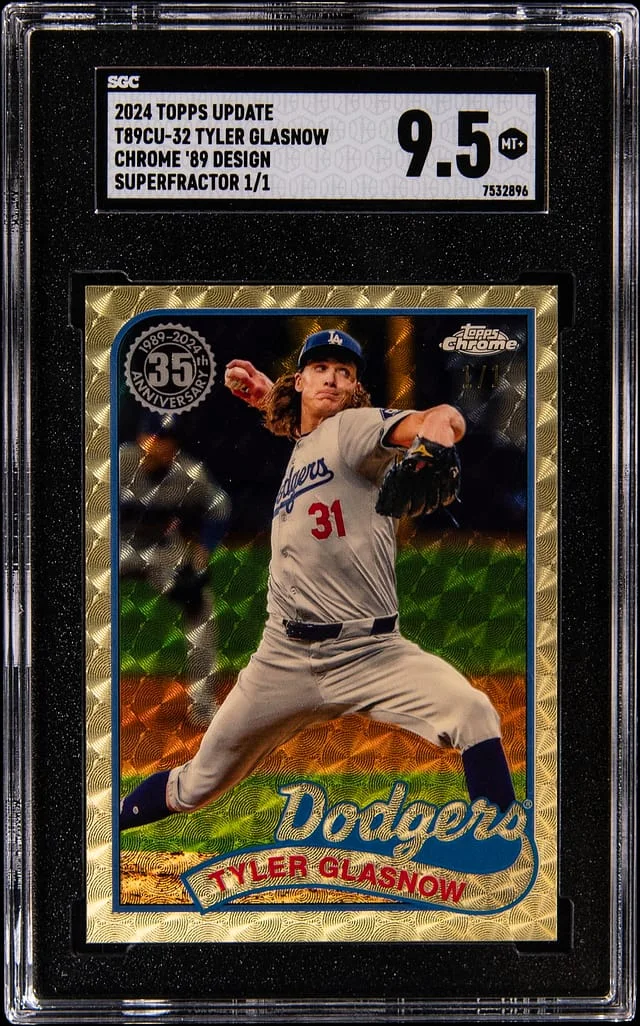 2024 Topps Tyler Glasnow Chrome '89 Design SuperFractor #T89CU-32 card image