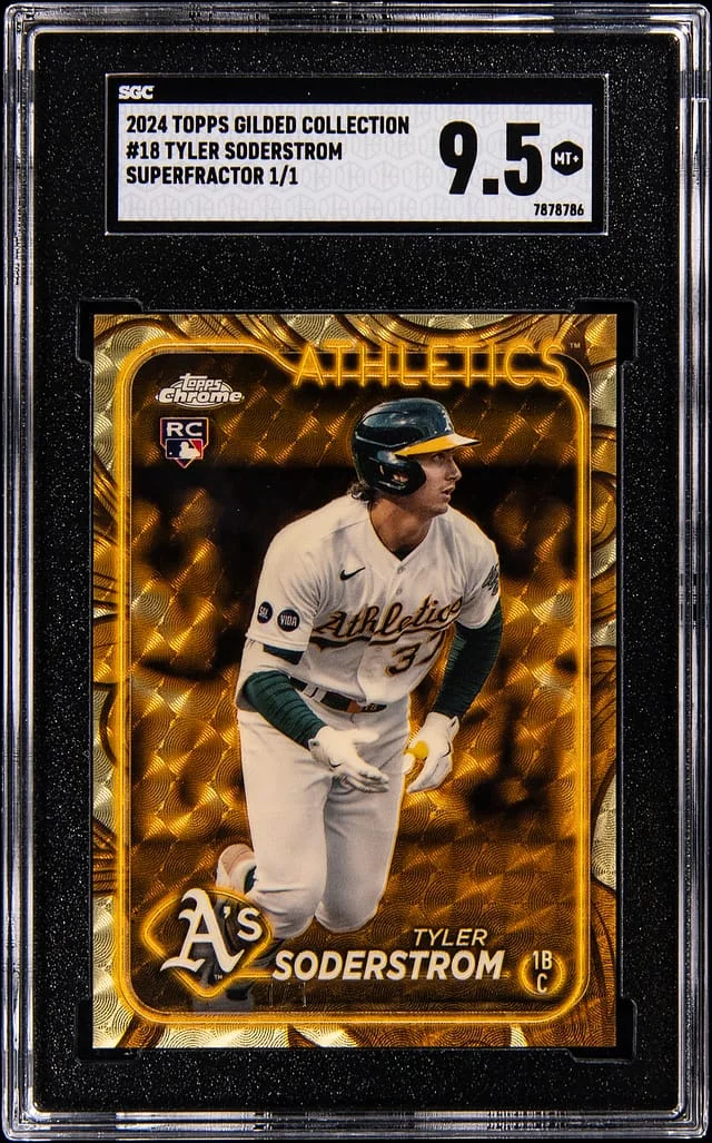 2024 Topps Tyler Soderstrom Gilded Collection SuperFractor #18 card image
