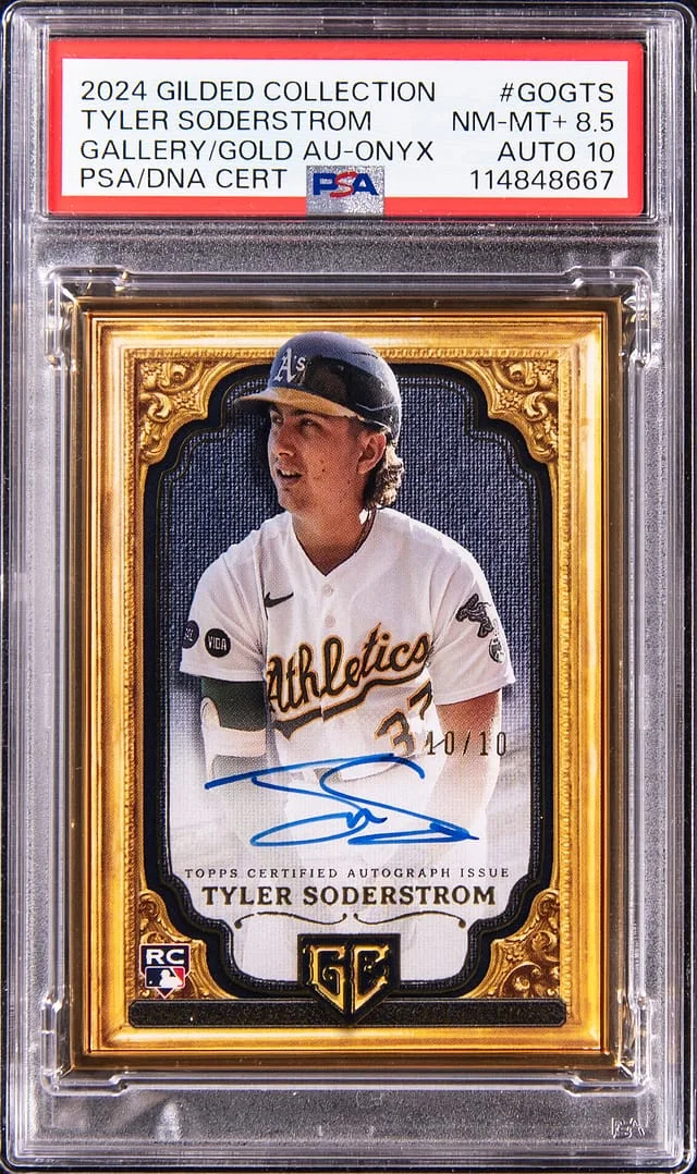 2024 Topps Tyler Soderstrom Gilded Collection Gallery of Gold Autograph #GOG-TS card image